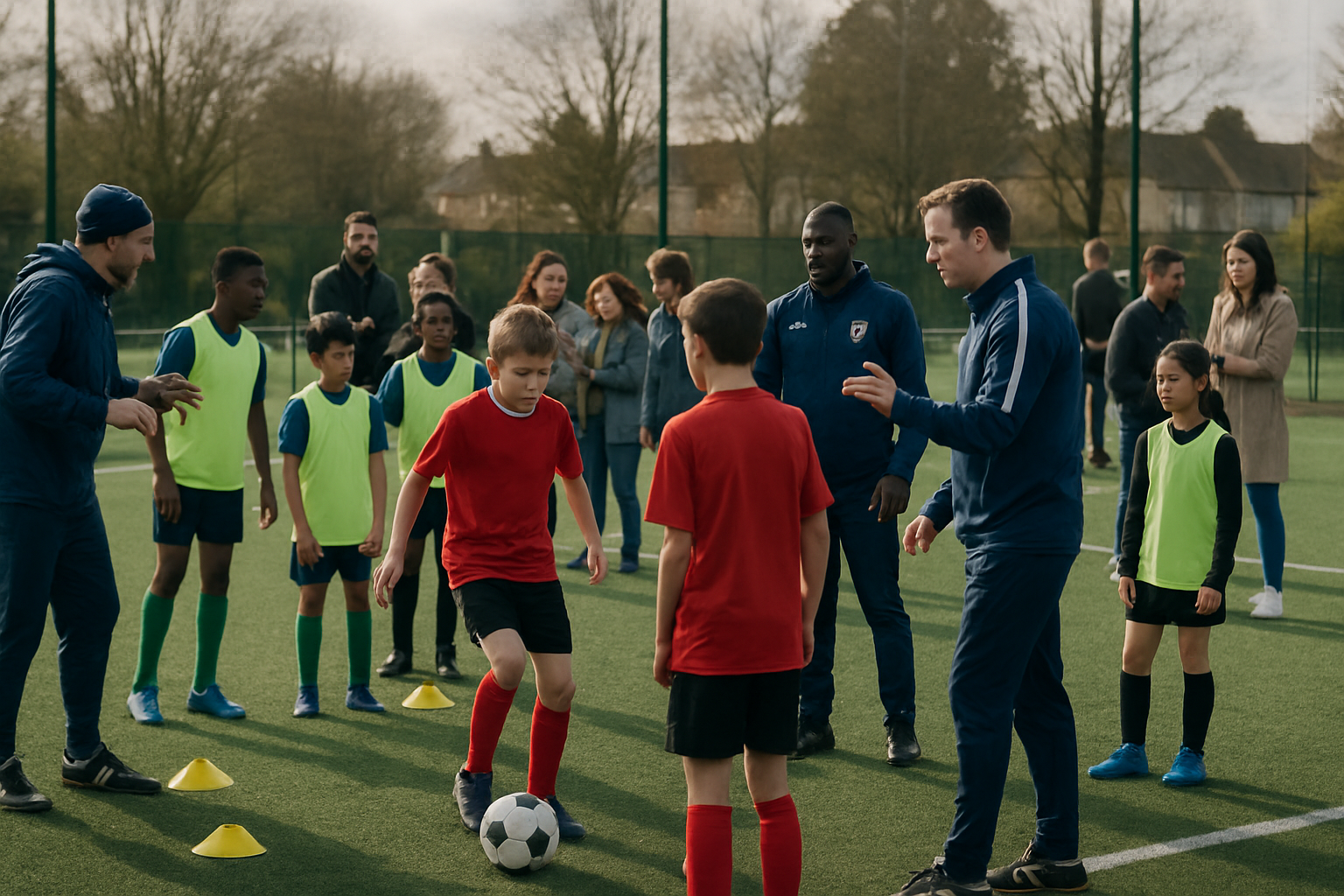youth football academy training engaging players and parents