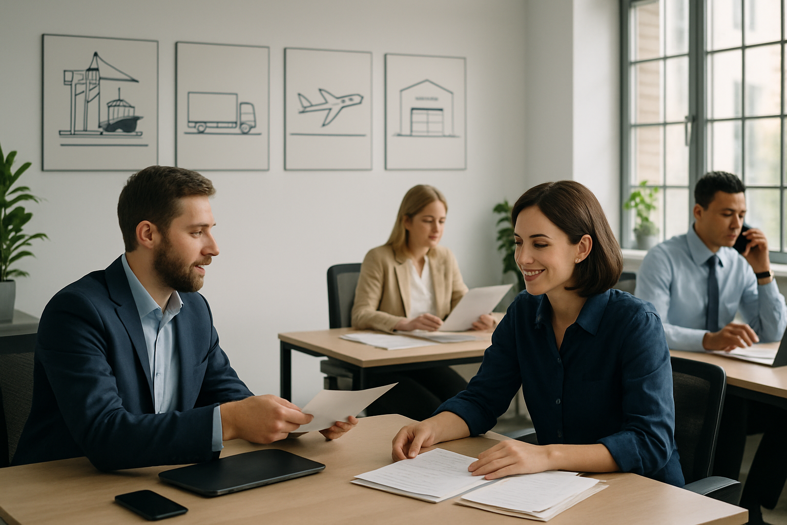 workflow visualization of freight forwarding process steps