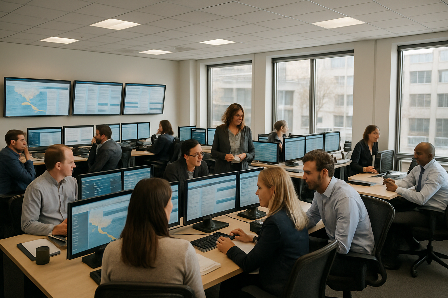 operations team executing exception-first workflows for freight volatility management