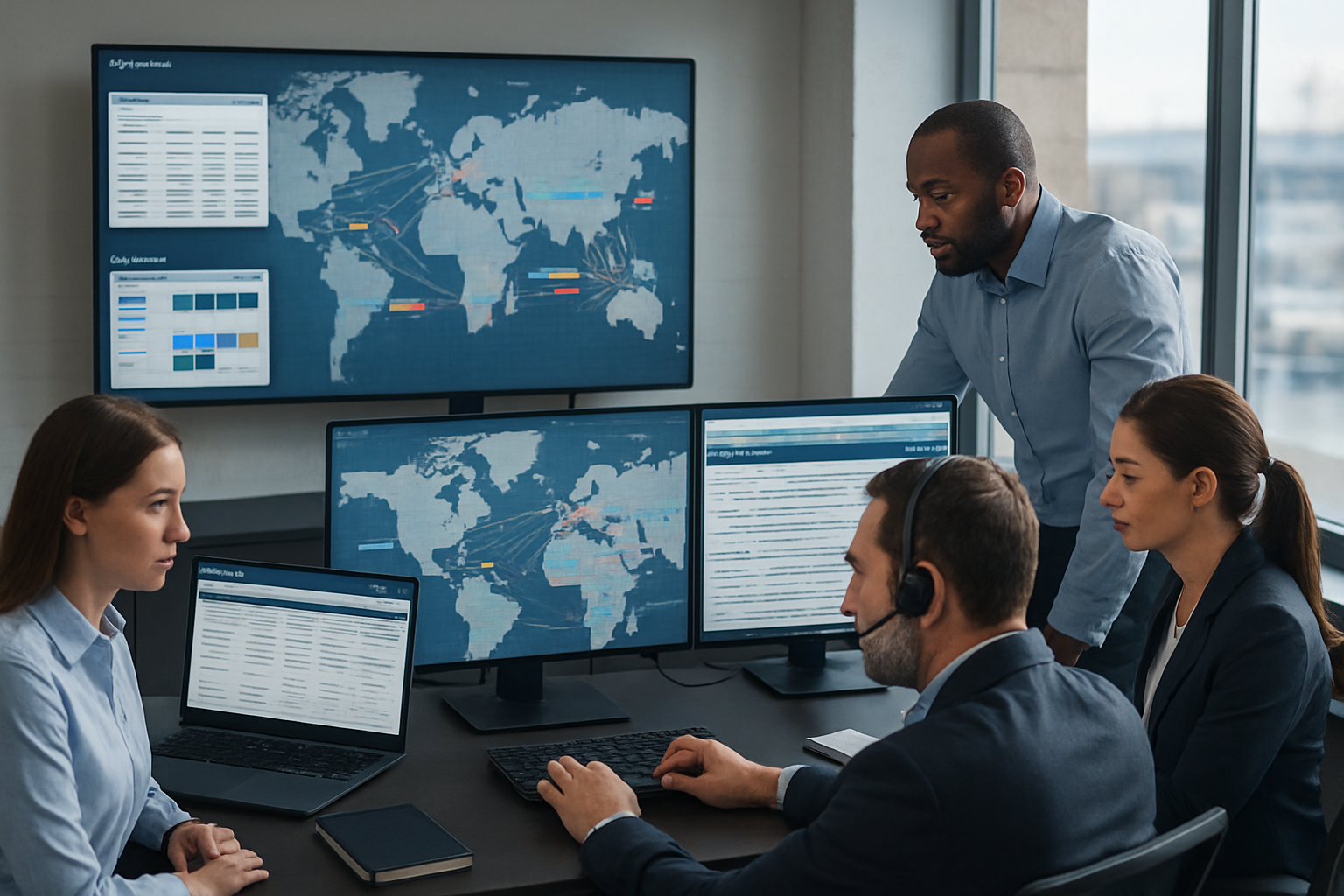 Workflow visualization of freight tracking from booking to delivery control
