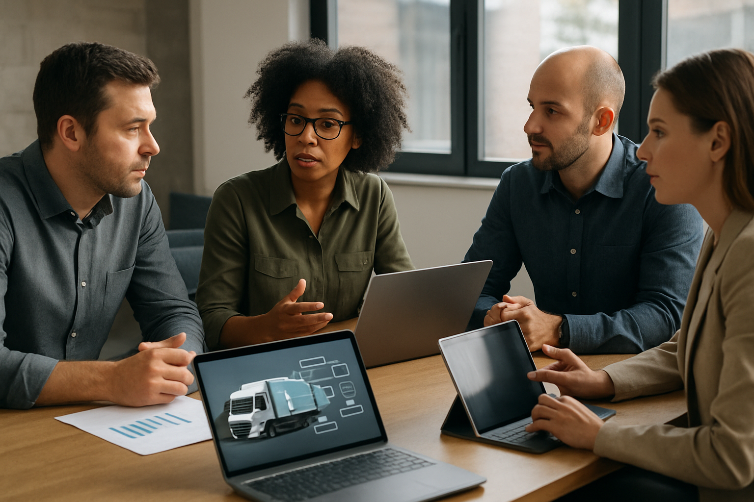operations team implementing workflow automation for freight management