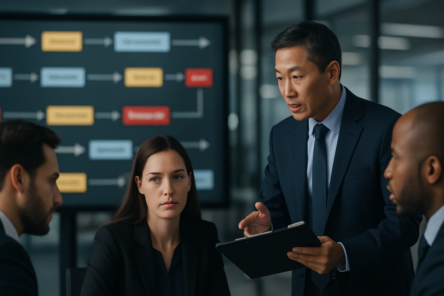 workflow visualization of shipment monitoring and exception handling in logistics