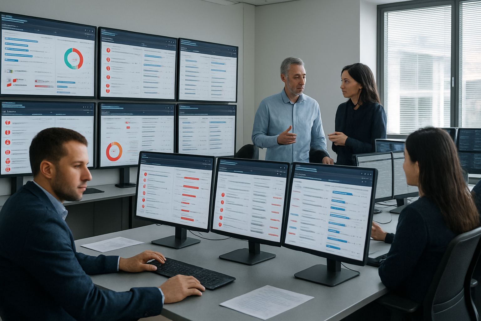 logistics team using exception-first data dashboards to prioritize shipment issues